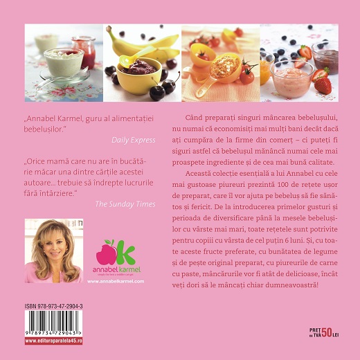 Top 100 Piureuri Pentru Bebelusi 100 De Mese Usor De Preparat Pentru Un Bebelus Sănătos Si Fericit Editura Paralela 45