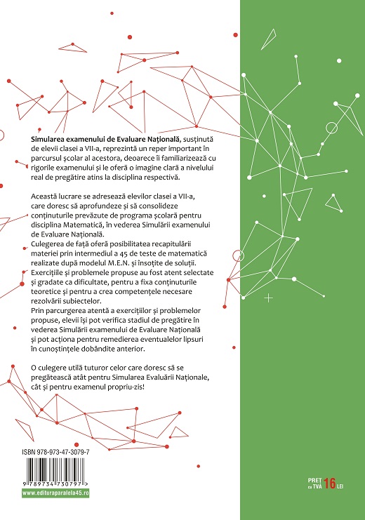 Teste De MatematicÄƒ Pentru Simularea EvaluÄƒrii NaÅ£ionale La Clasa A Vii A Editura Paralela 45